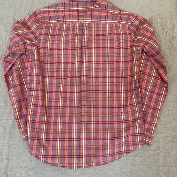 Ben Sherman, Plectrum Men Medium Long sleeve button purple red orange - Picture 4 of 4
